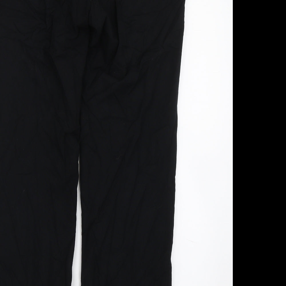 M&S Womens Black   Trousers  Size 10 L27 in