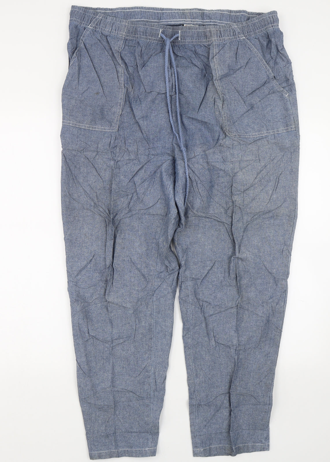 Damart Womens Blue   Capri Trousers Size 22 L26 in