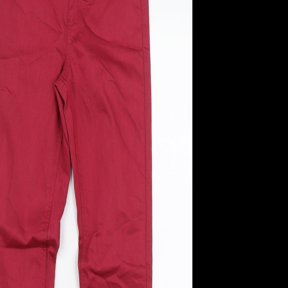 M&S Womens Red  Denim Jegging Jeans Size 6 L27 in