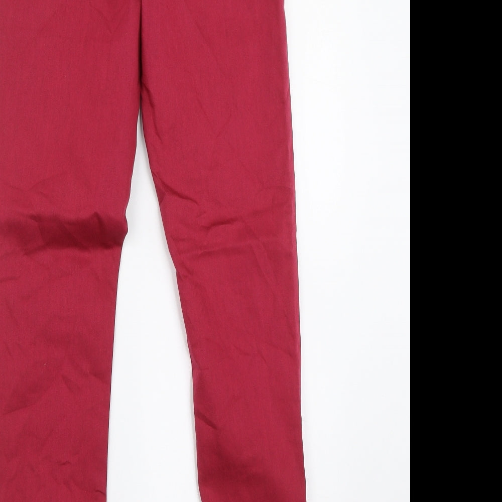 M&S Womens Red  Denim Jegging Jeans Size 6 L27 in