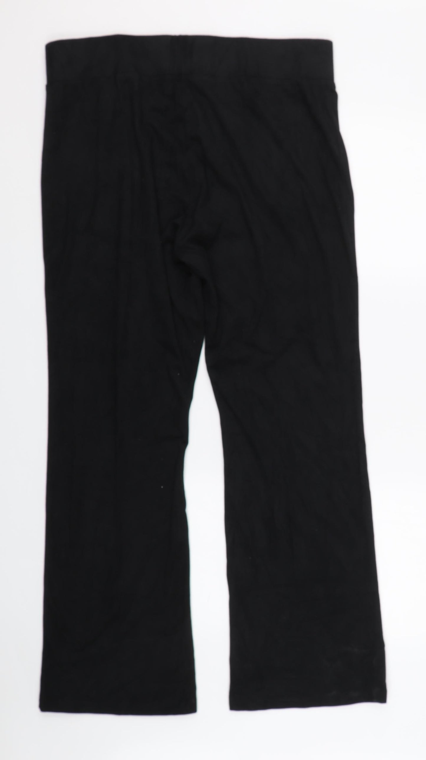 M&S Womens Black   Sweatpants Trousers Size 18 L30 in