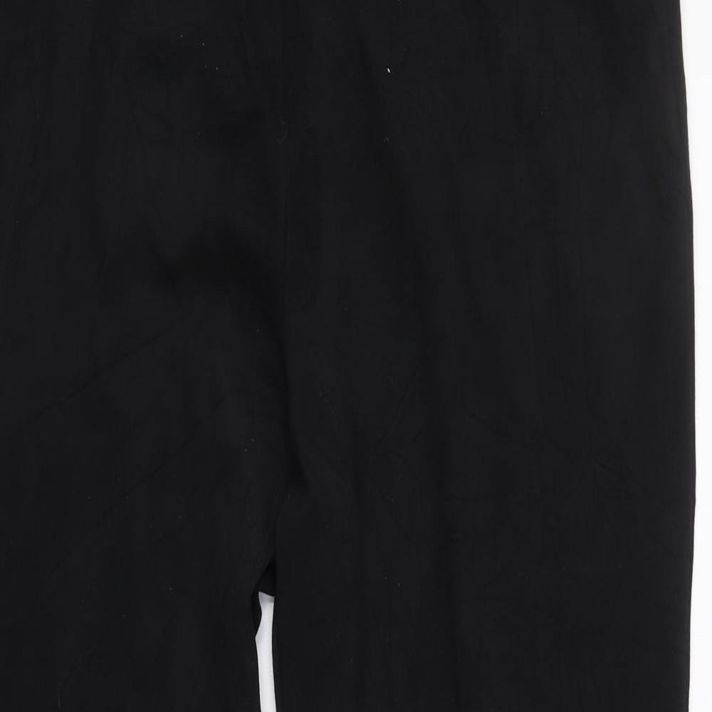 M&S Womens Black   Sweatpants Trousers Size 18 L30 in