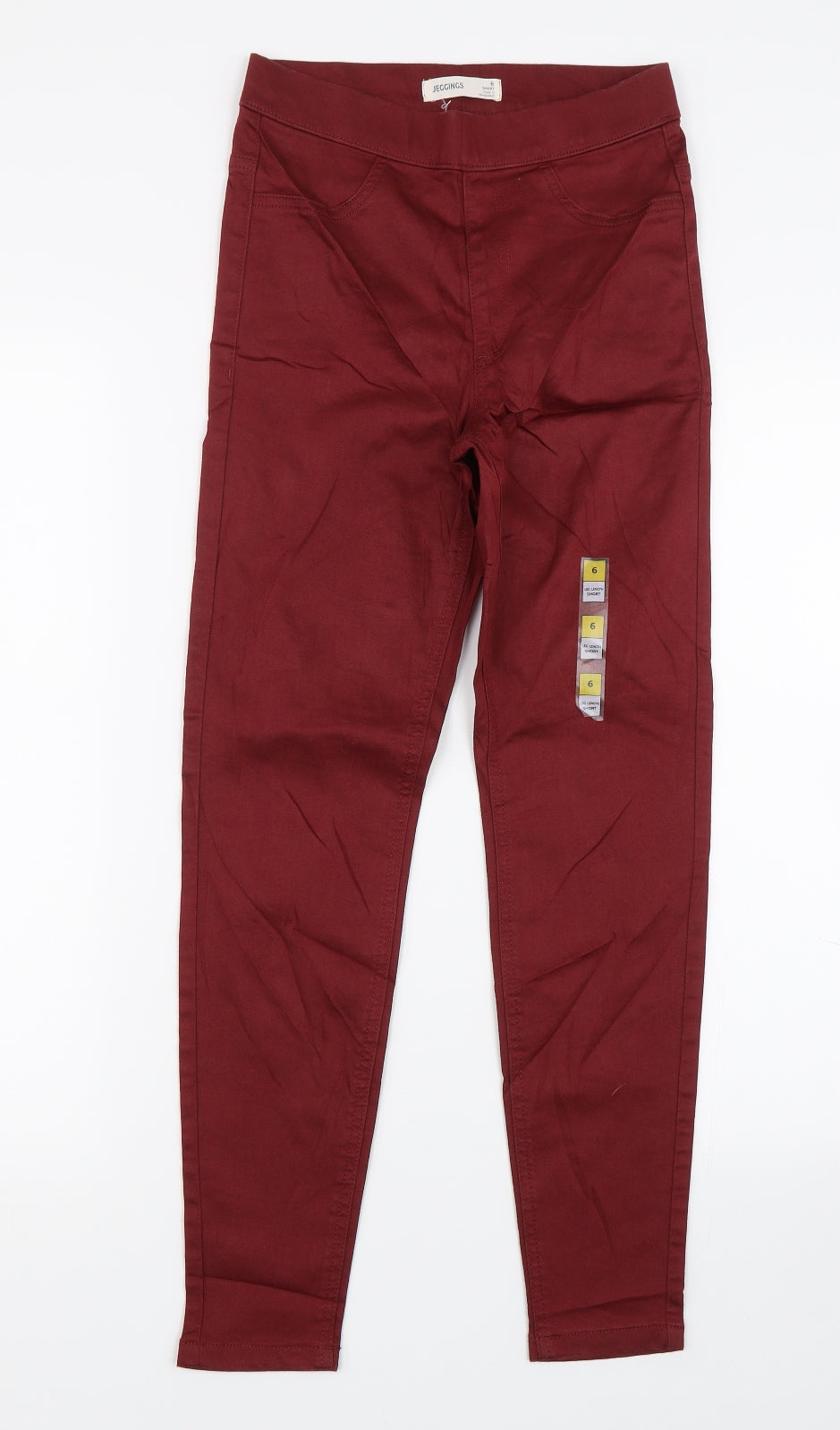 M&S Womens Red   Jegging Jeans Size 6 L26 in
