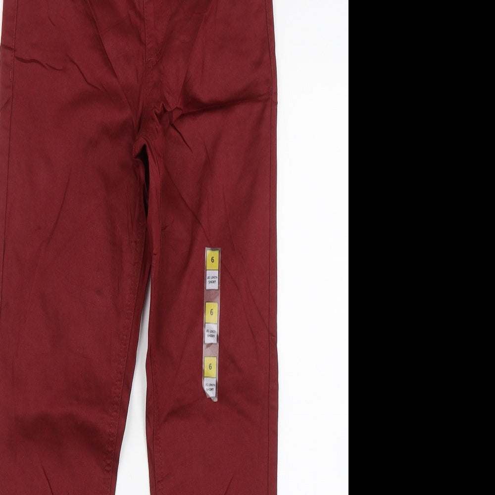 M&S Womens Red   Jegging Jeans Size 6 L26 in