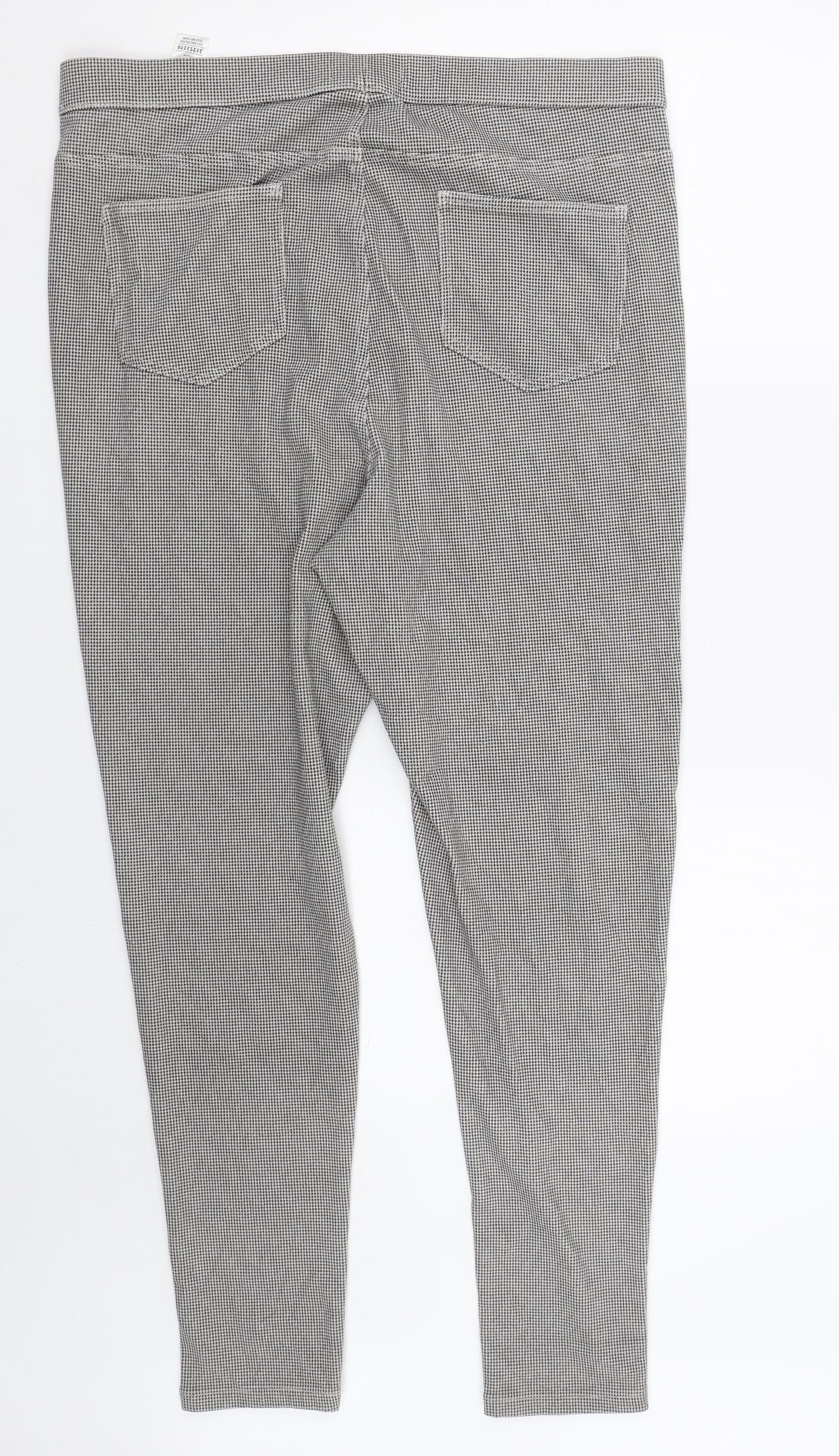 M&S Womens White Houndstooth  Capri Leggings Size 18 L27 in