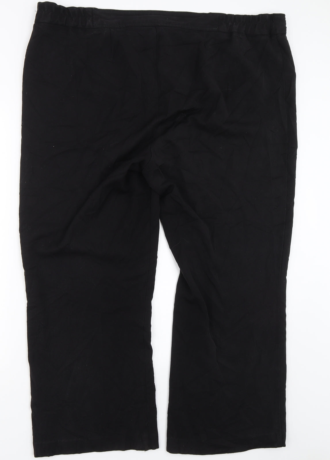 M&Co Womens Black   Trousers  Size 24 L26 in