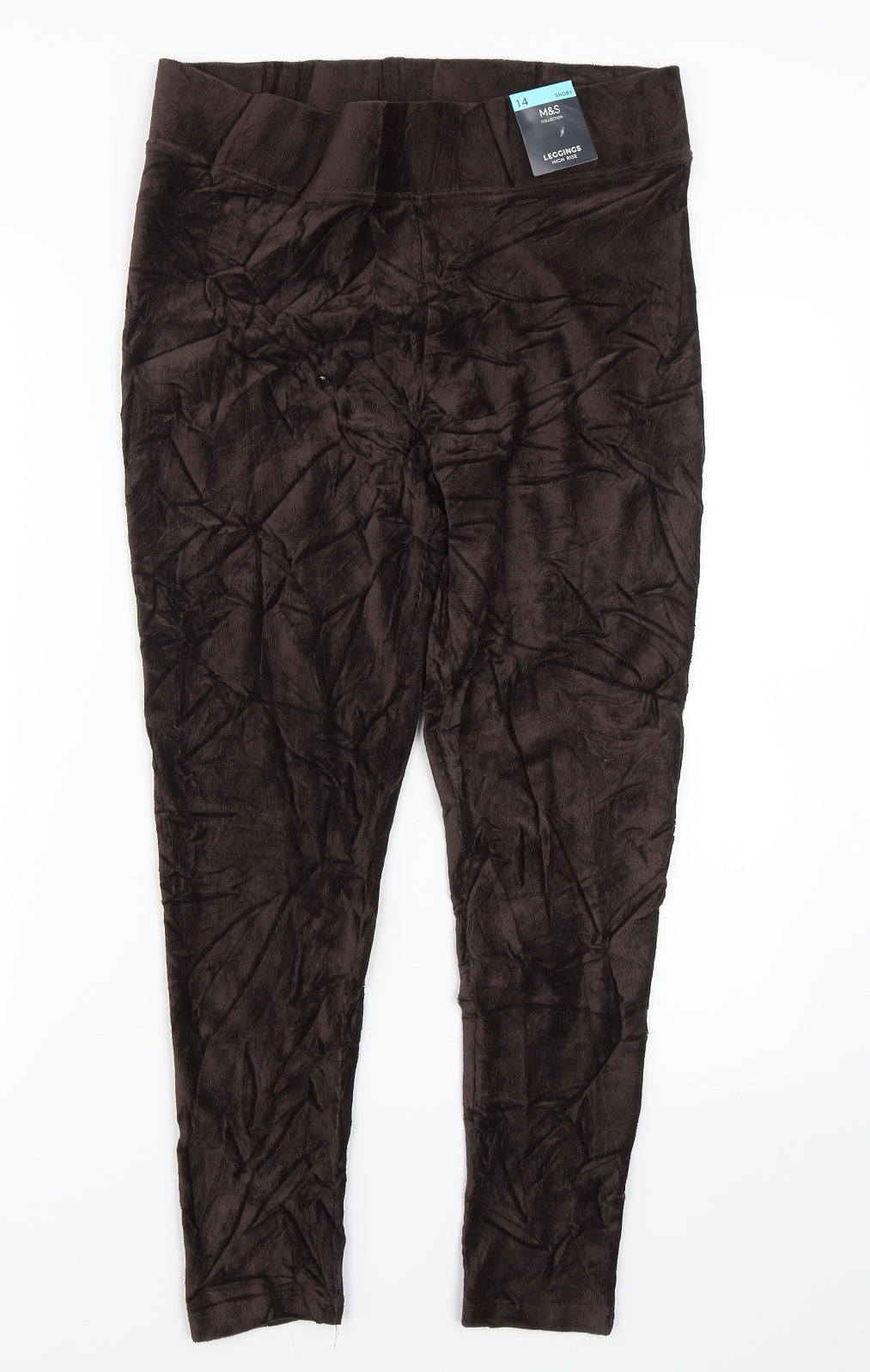 M&S Womens Brown  Corduroy Capri Jeans Size 14 L25 in