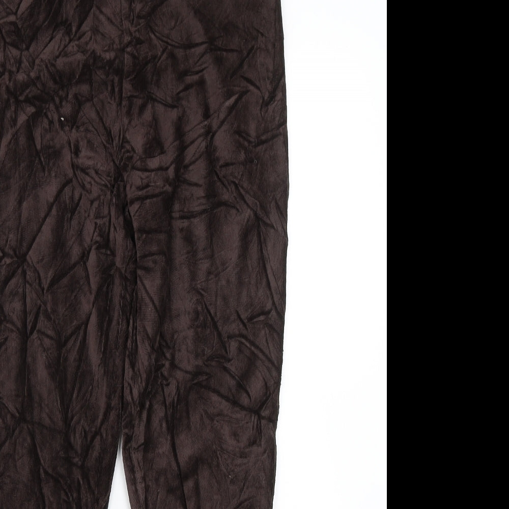M&S Womens Brown  Corduroy Capri Jeans Size 14 L25 in