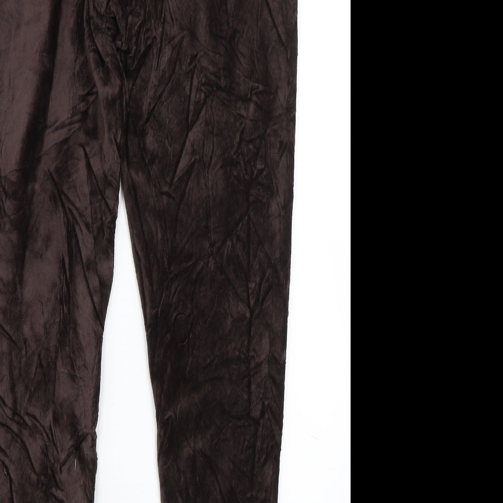 M&S Womens Brown  Corduroy Capri Jeans Size 14 L25 in