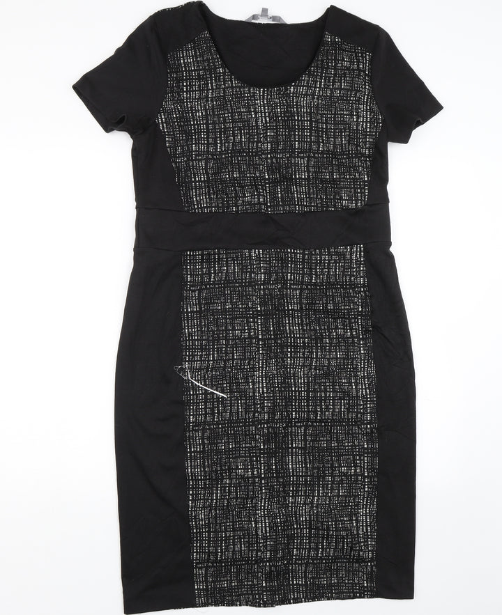 Lavita Womens Black   T-Shirt Dress  Size 14