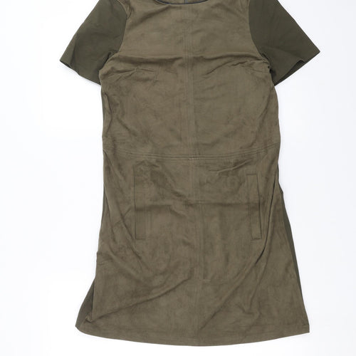 Preworn Womens Green   T-Shirt Dress  Size 8