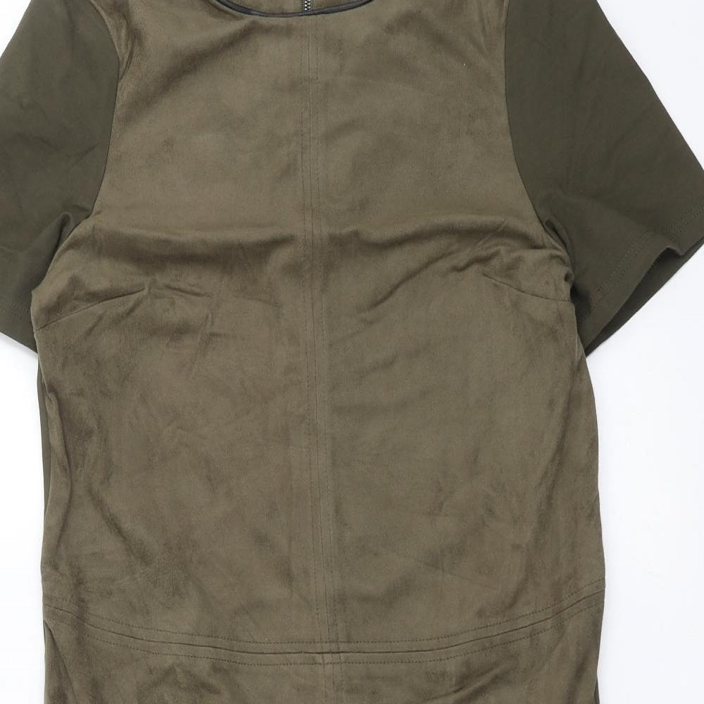 Preworn Womens Green   T-Shirt Dress  Size 8