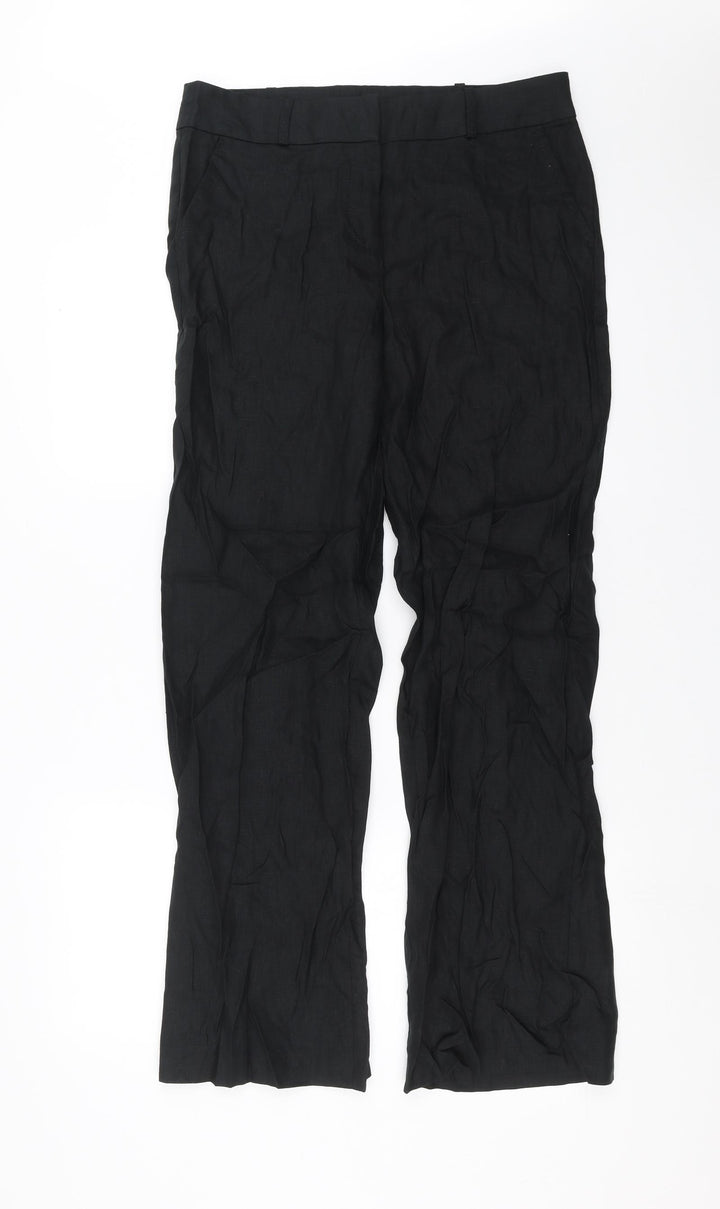 TU Womens Black Trousers Size 12 L31 in