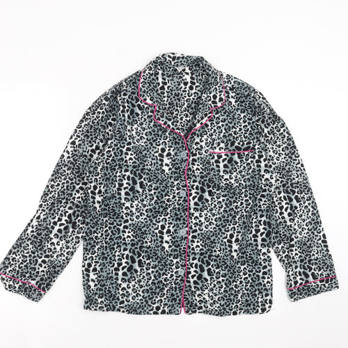 nd intimates Womens Grey Animal Print  Top Pyjama Top Size S