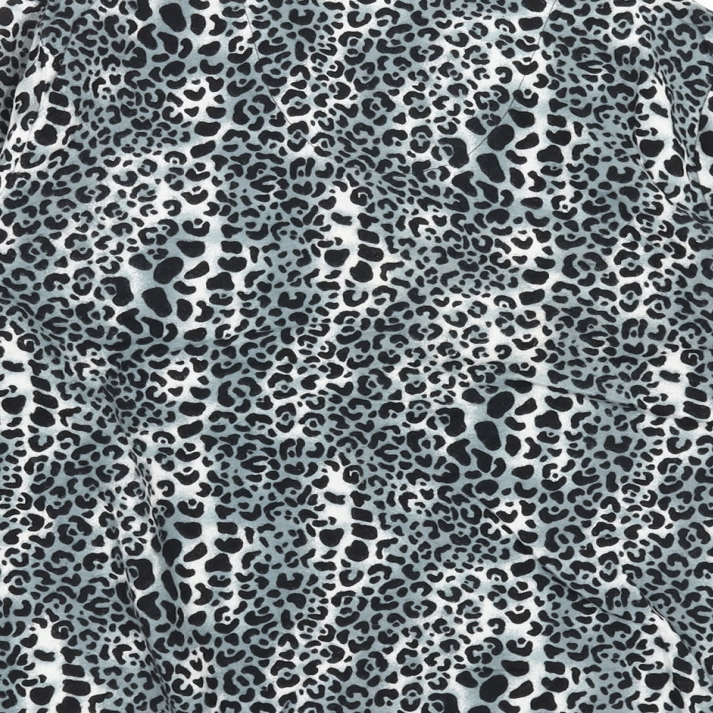 nd intimates Womens Grey Animal Print  Top Pyjama Top Size S