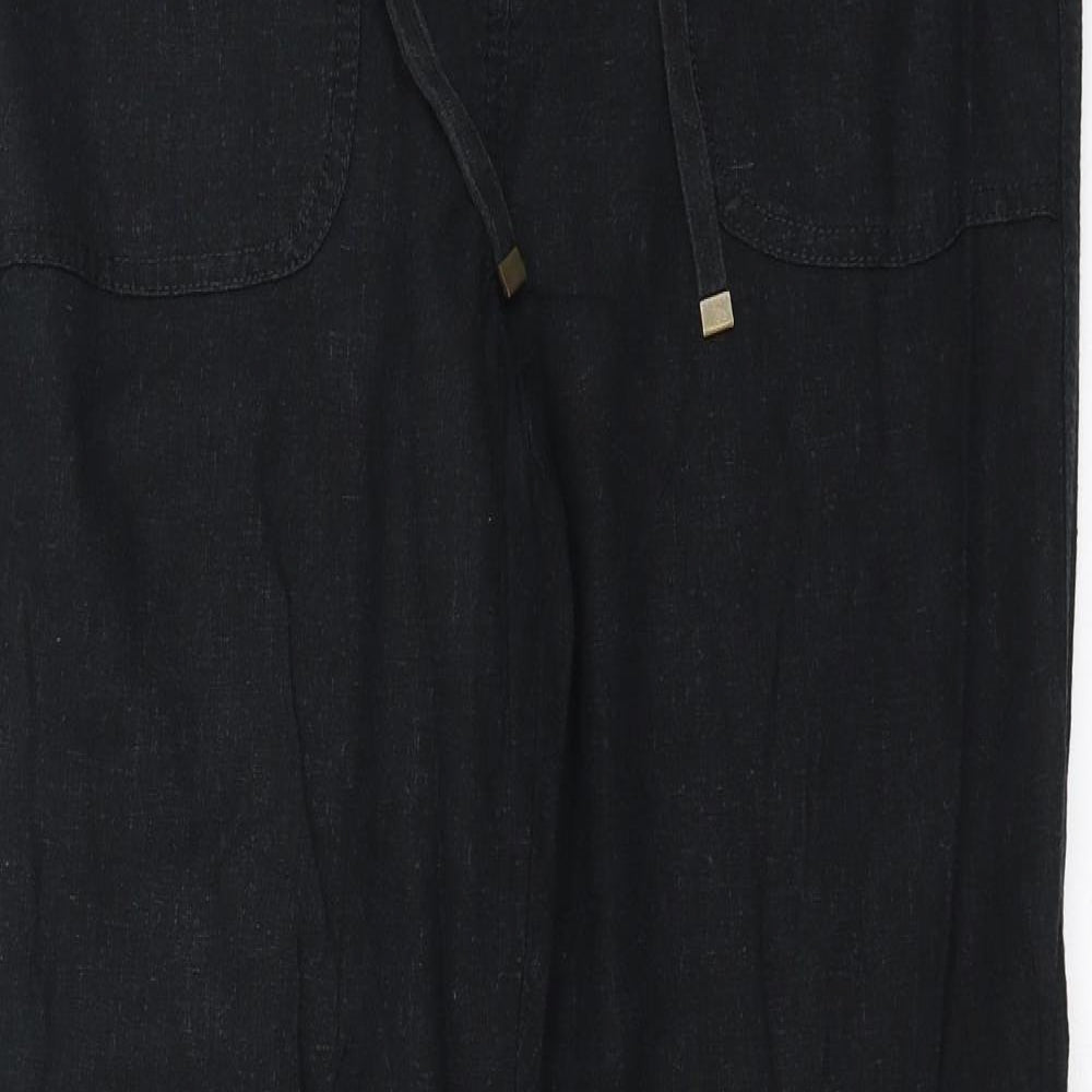 George Womens Black   Trousers  Size 10 L28 in