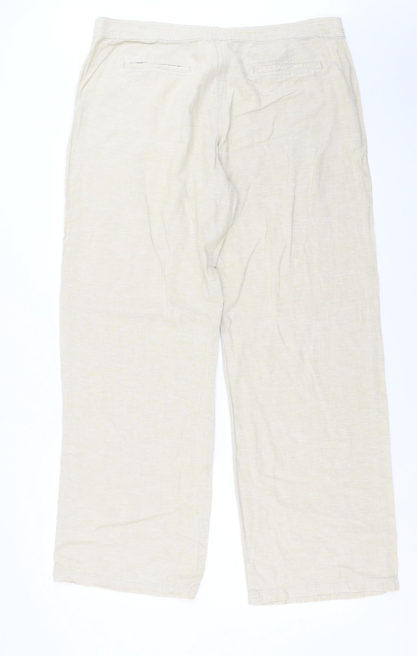 TU Womens Beige   Trousers  Size 16 L32 in