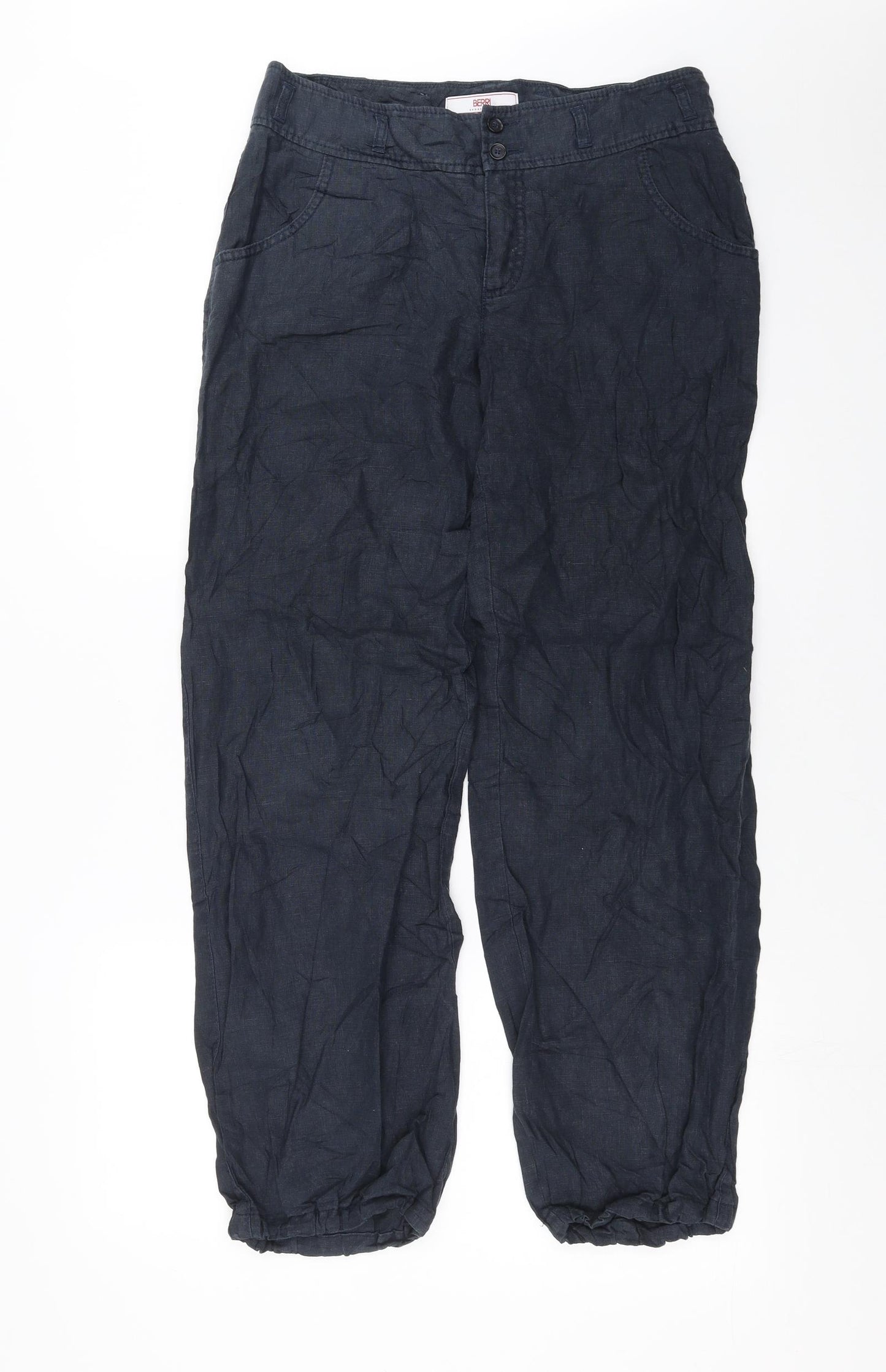 Berri Womens Blue   Trousers  Size 12 L30 in