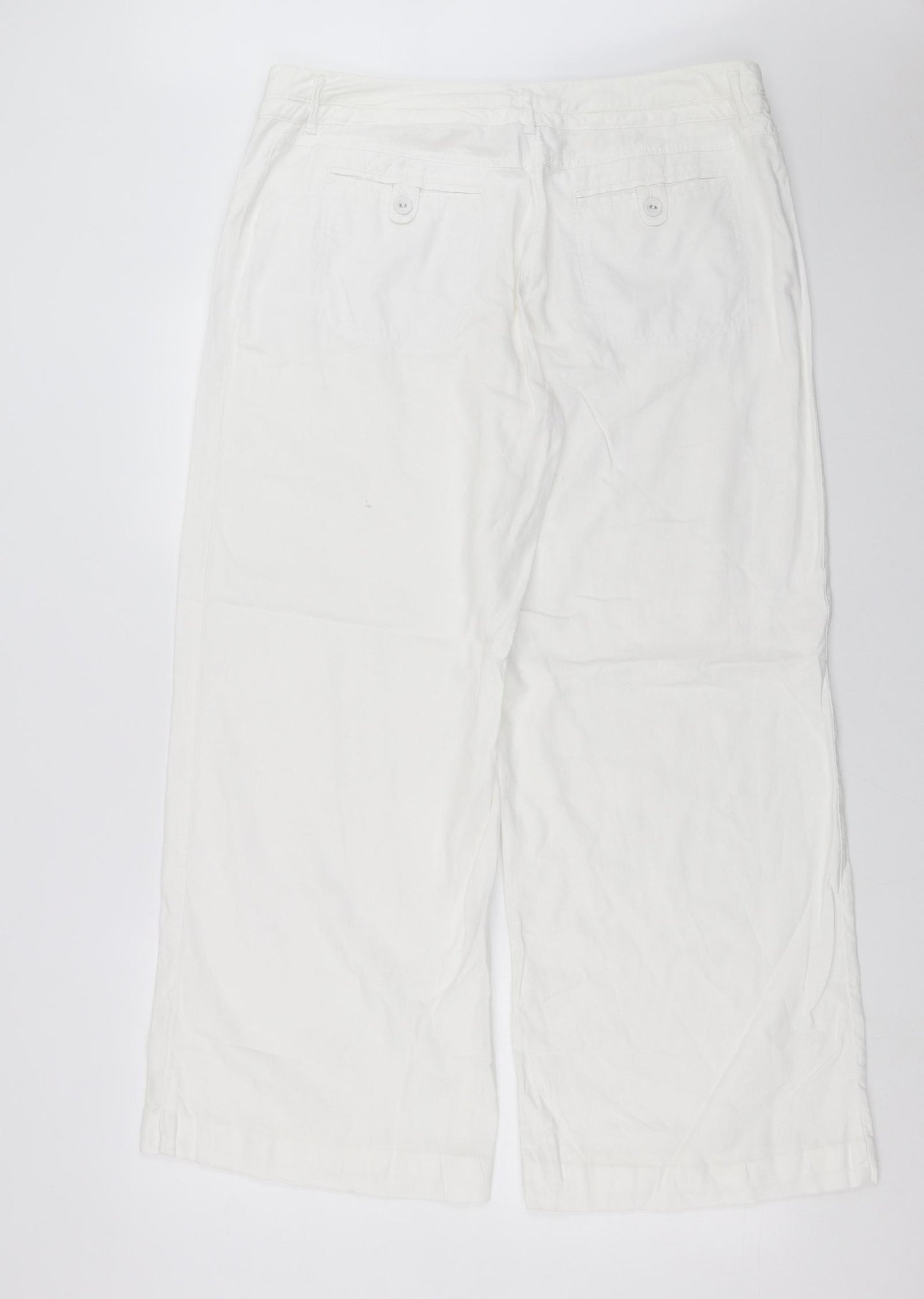NEXT Womens White   Trousers  Size 16 L29 in