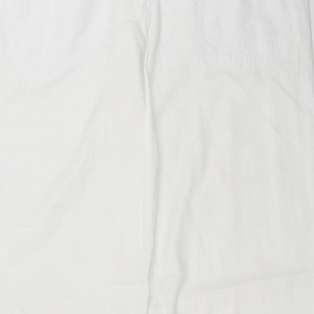 NEXT Womens White   Trousers  Size 16 L29 in