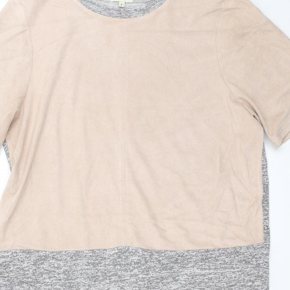 River Island Womens Grey   Basic T-Shirt Size 8