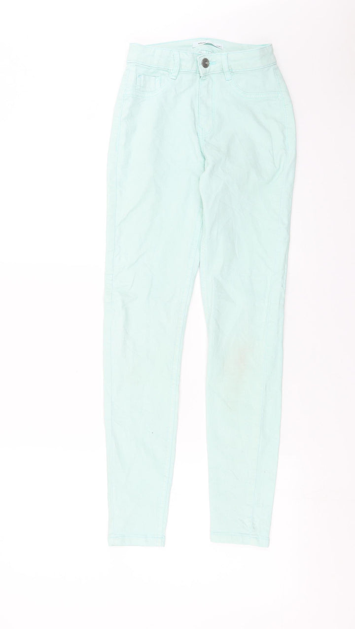SINSAY Womens Green  Denim Skinny Jeans Size 2XS L27 in