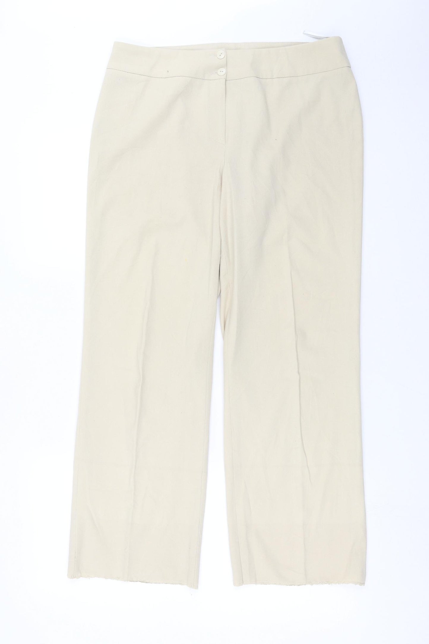 BOGTEX Womens Beige   Trousers  Size 14 L27 in