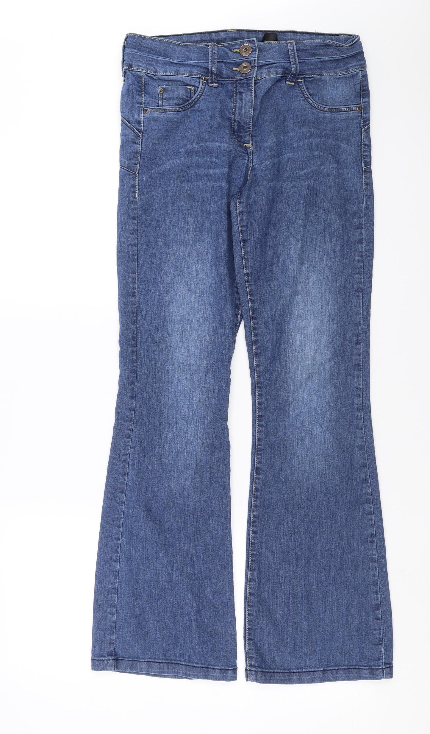 NEXT Womens Blue  Denim Bootcut Jeans Size 12 L30 in
