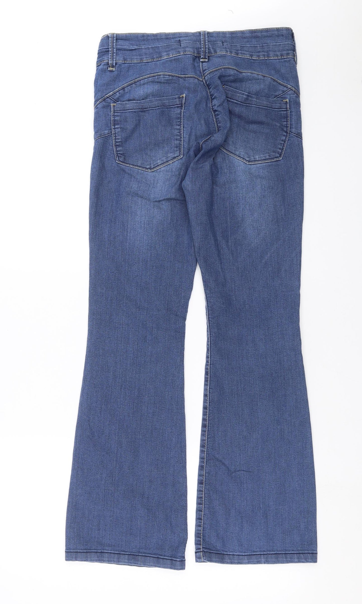 NEXT Womens Blue  Denim Bootcut Jeans Size 12 L30 in