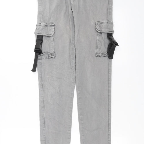 Preworn Womens Grey   Capri Jeans Size L L30 in