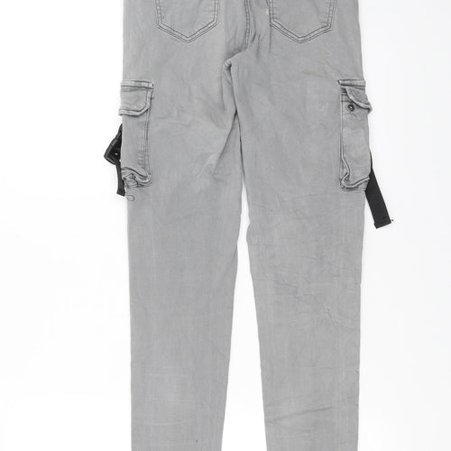 Preworn Womens Grey   Capri Jeans Size L L30 in
