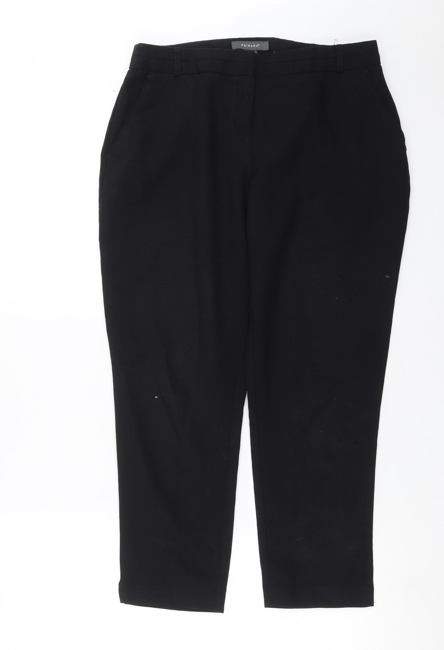Primark Womens Black   Trousers  Size 12 L25 in