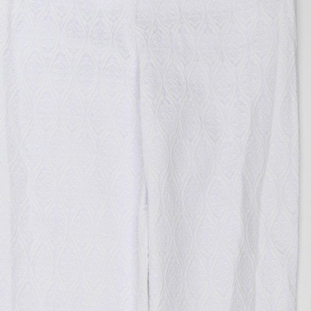 Phase Eight Womens Purple Geometric  Trousers  Size 12 L27 in