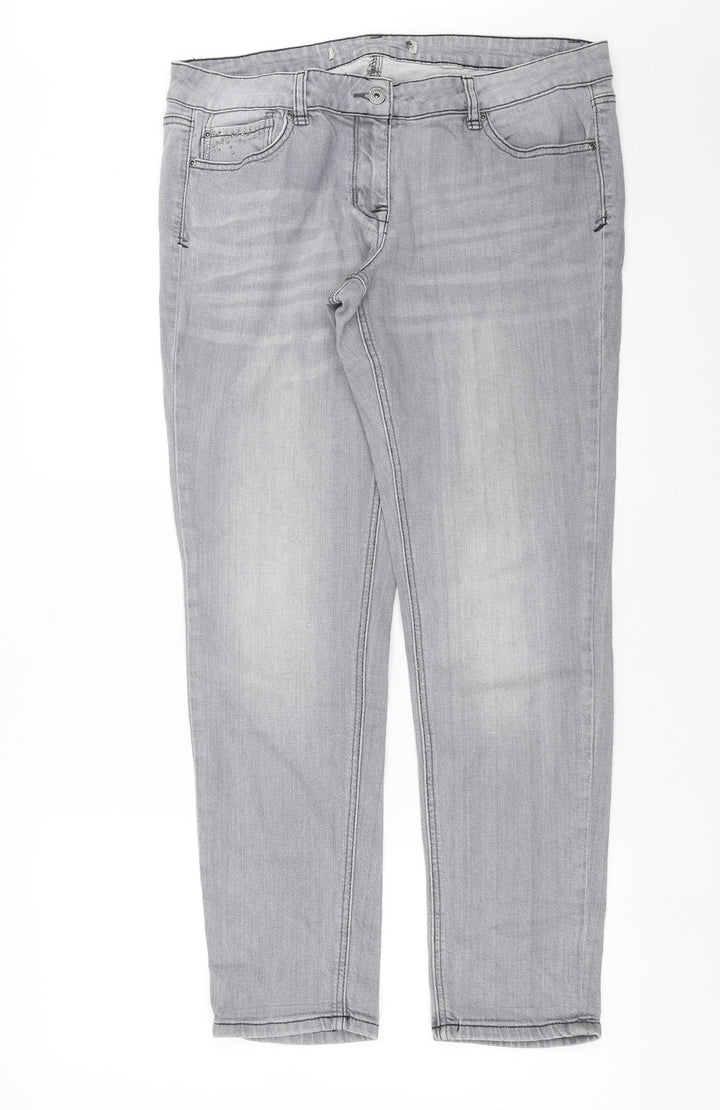 NEXT Womens Grey Denim Skinny Jeans Size 36 in L29 in