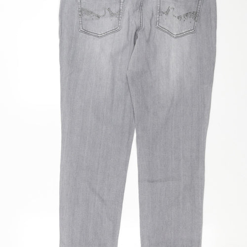 NEXT Womens Grey  Denim Skinny Jeans Size 36 in L29 in