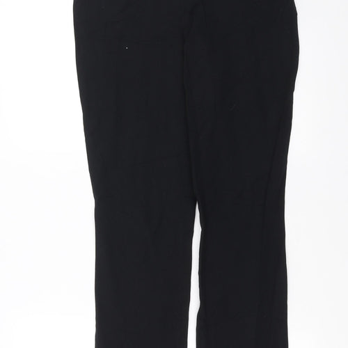 The White Company Womens Black   Trousers  Size 12 L30 in