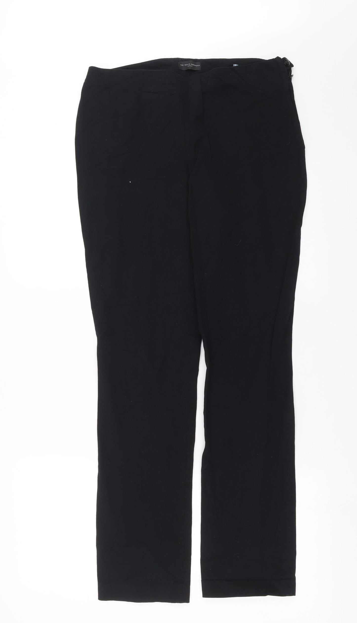 The White Company Womens Black   Trousers  Size 12 L30 in