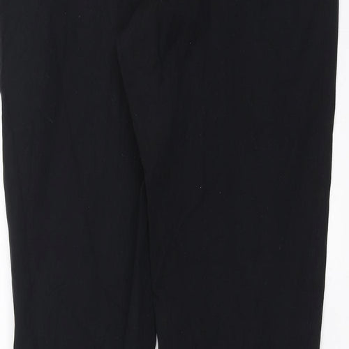 The White Company Womens Black   Trousers  Size 12 L30 in