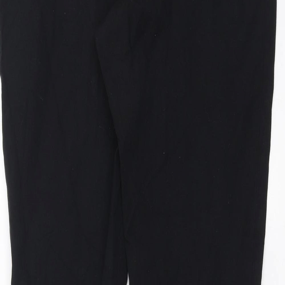 The White Company Womens Black   Trousers  Size 12 L30 in
