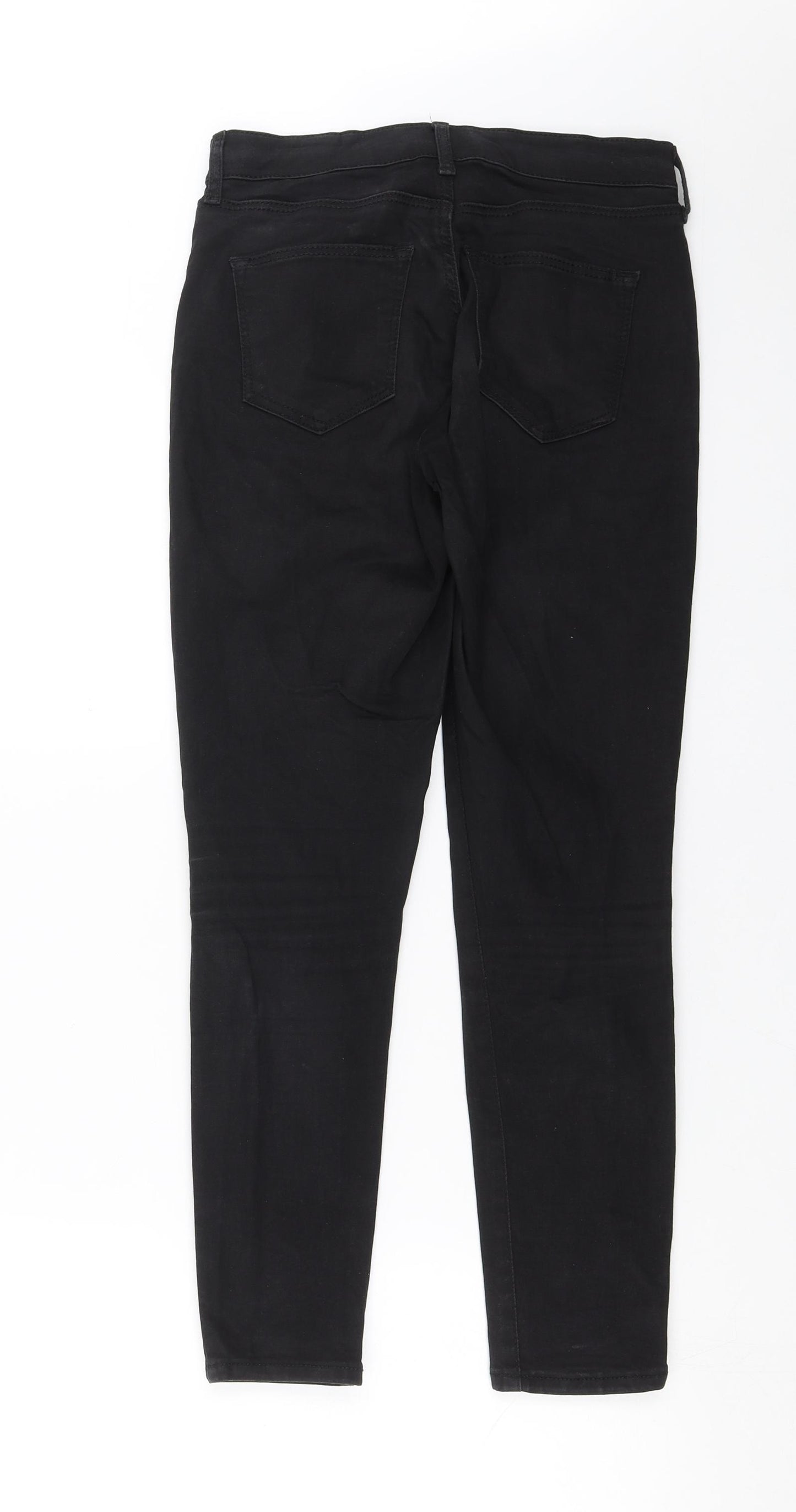 Topshop Womens Black  Denim Skinny Jeans Size 26 in L26 in
