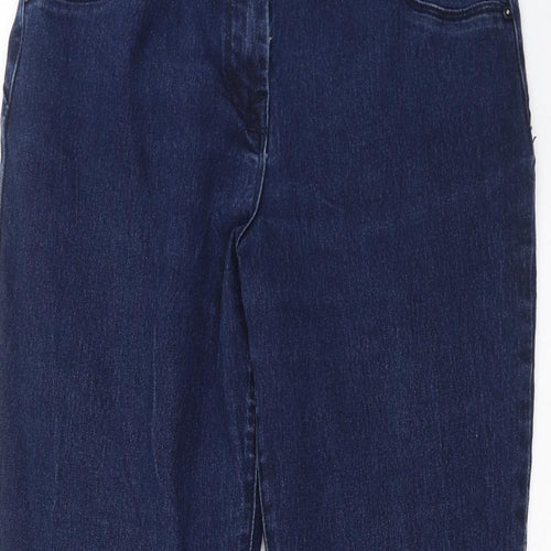 Debenhams Womens Blue  Denim Bootcut Jeans Size 16 L27 in - short Leg