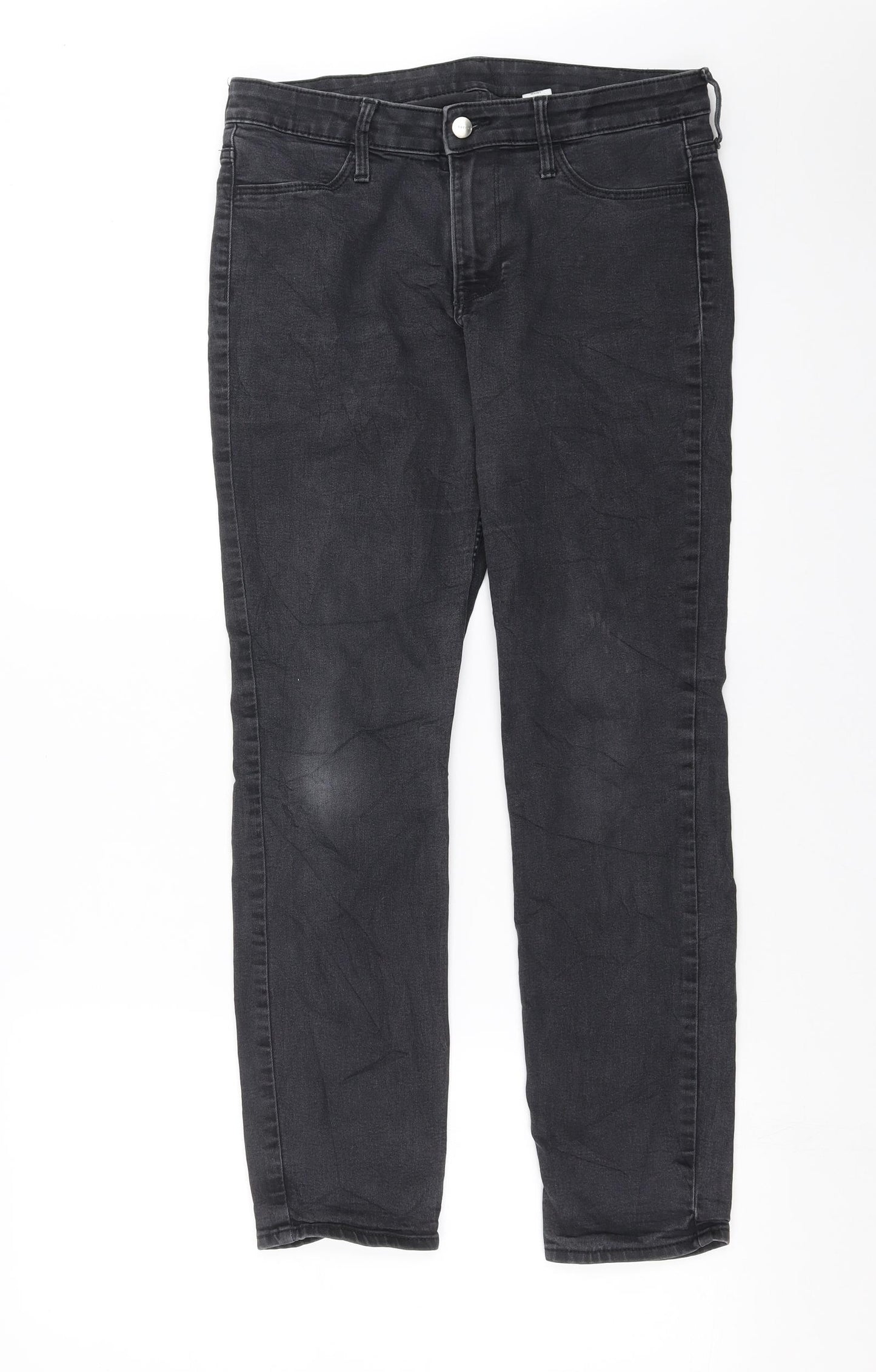 H&M Womens Grey  Denim Skinny Jeans Size 30 in L27 in - Ankle grazer