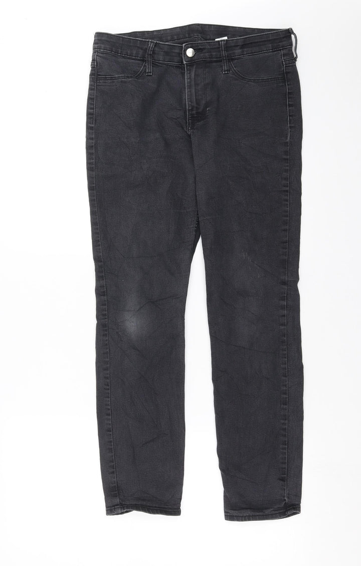H&M Womens Grey  Denim Skinny Jeans Size 30 in L27 in - Ankle grazer