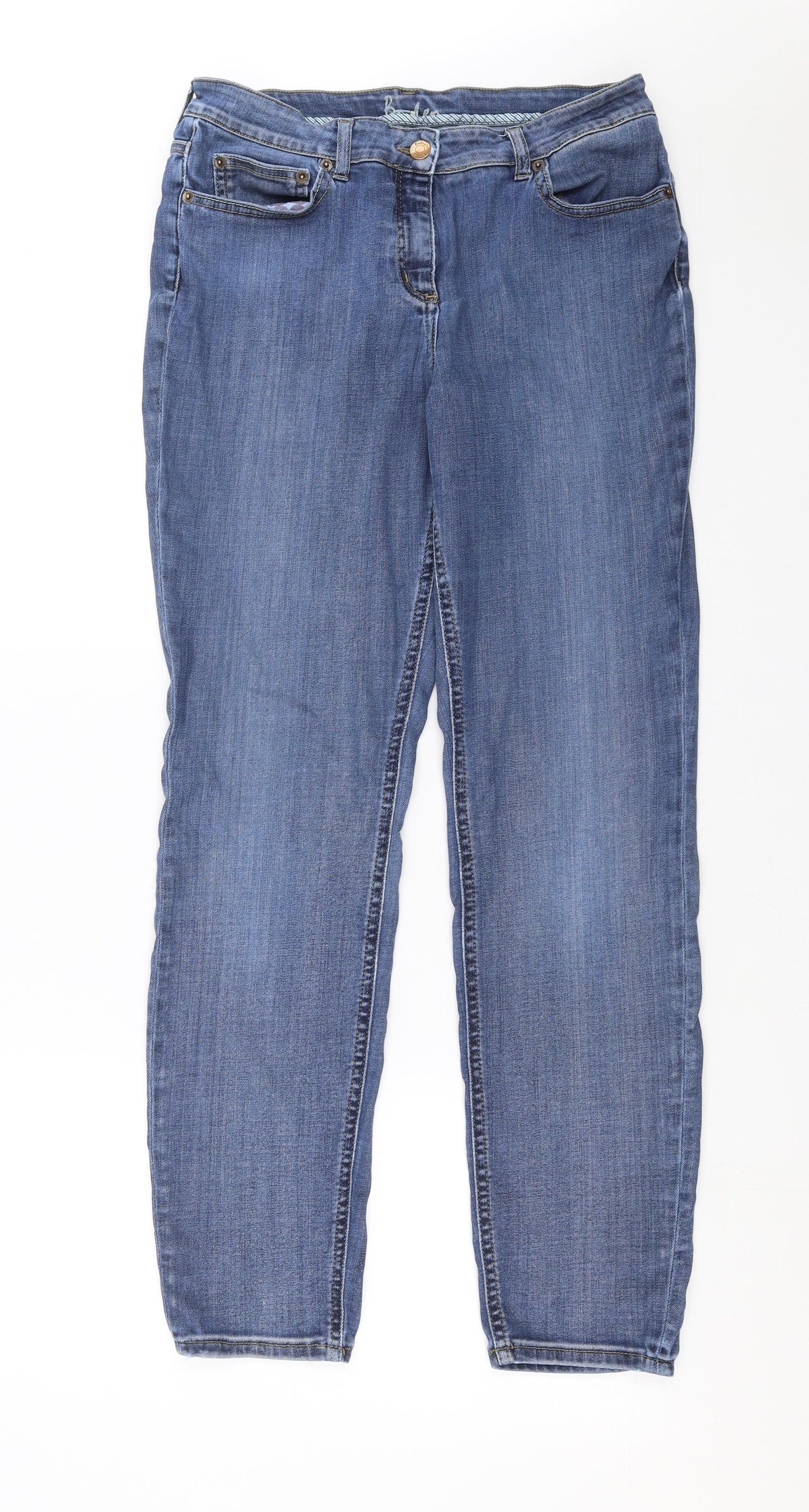 Boden Womens Blue  Denim Straight Jeans Size 14 L30 in