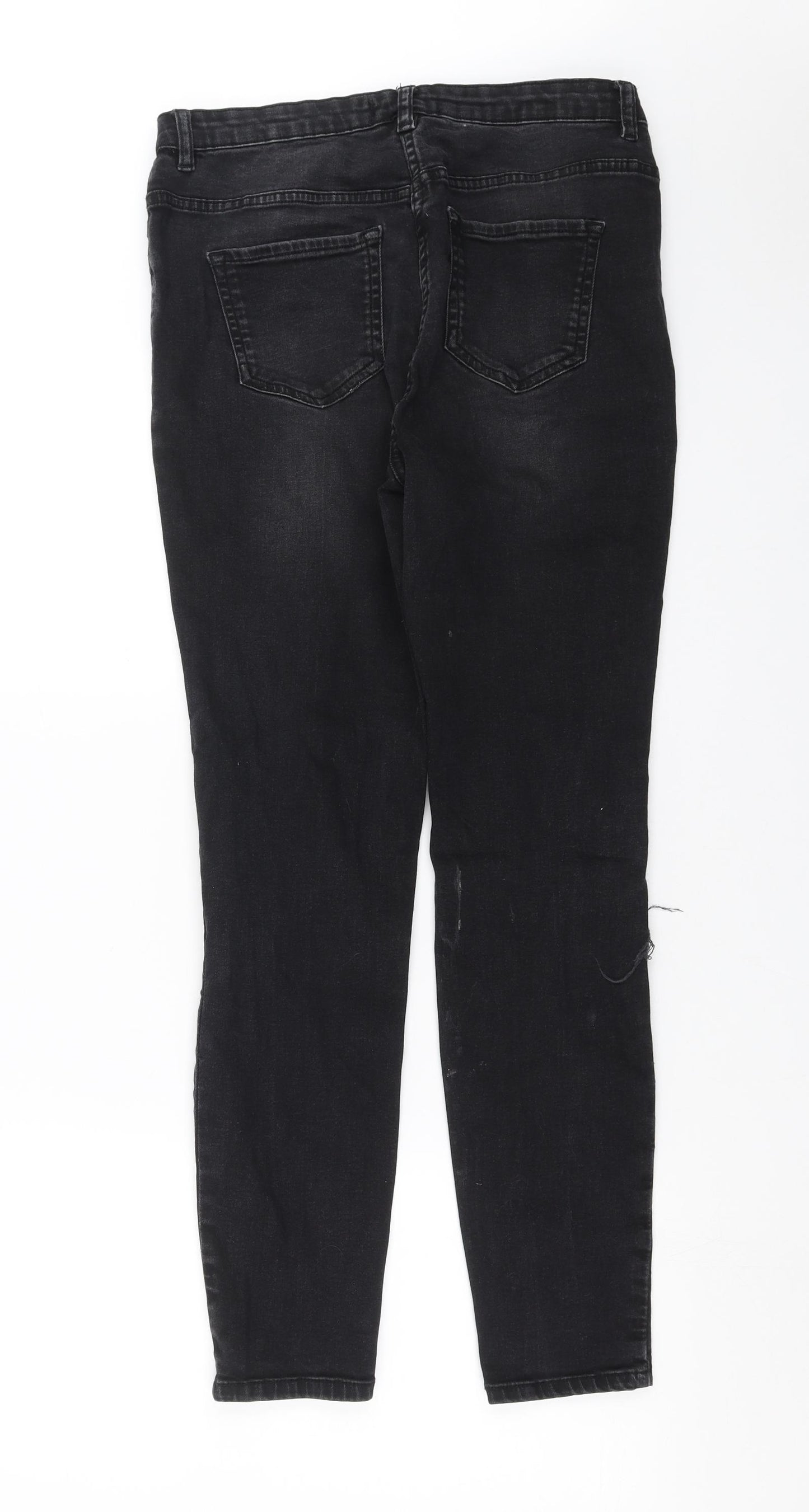 Studio Denim Womens Black  Denim Skinny Jeans Size 12 L28 in