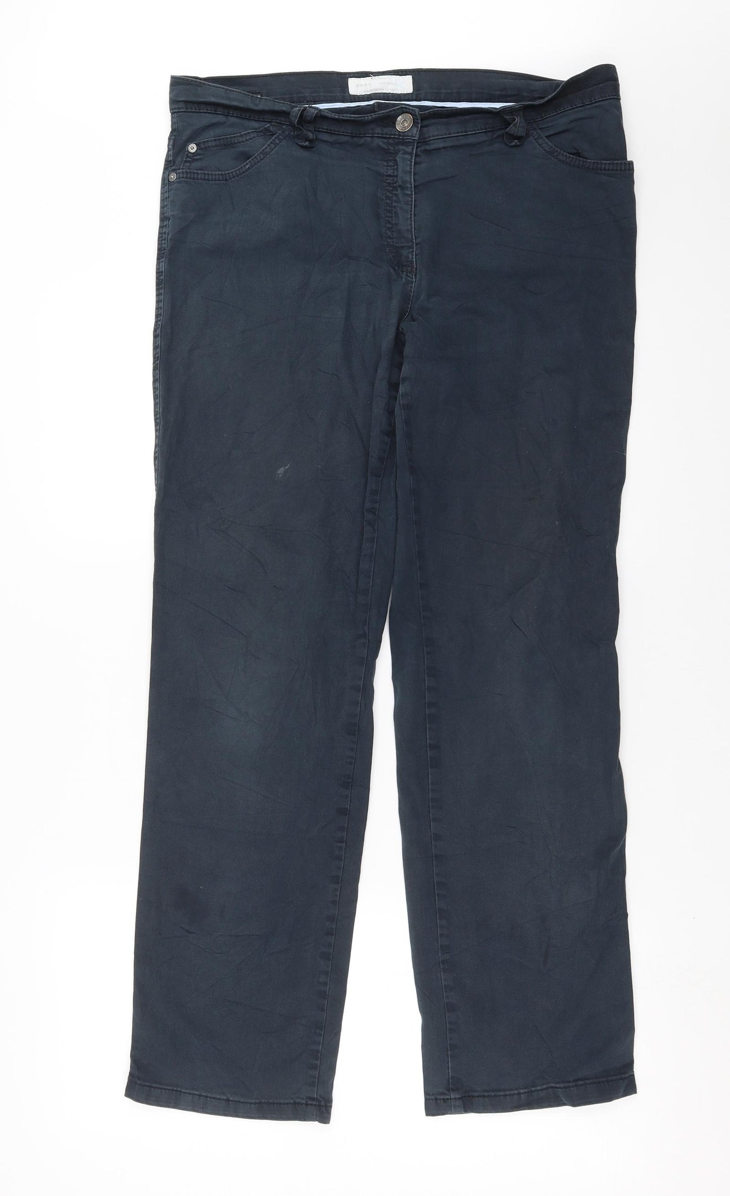 BRAX Womens Blue   Chino Trousers Size 18 L29 in