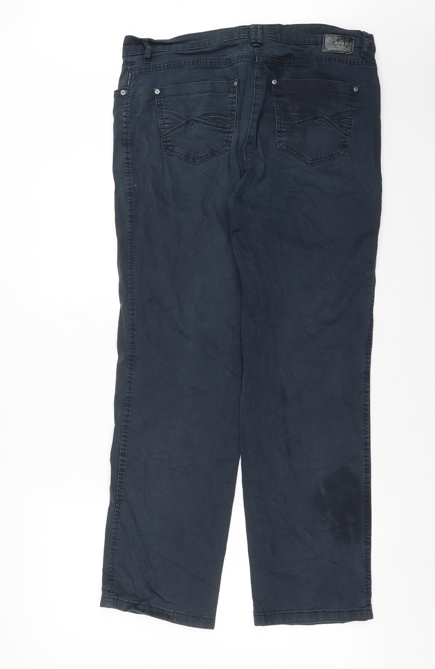 BRAX Womens Blue   Chino Trousers Size 18 L29 in