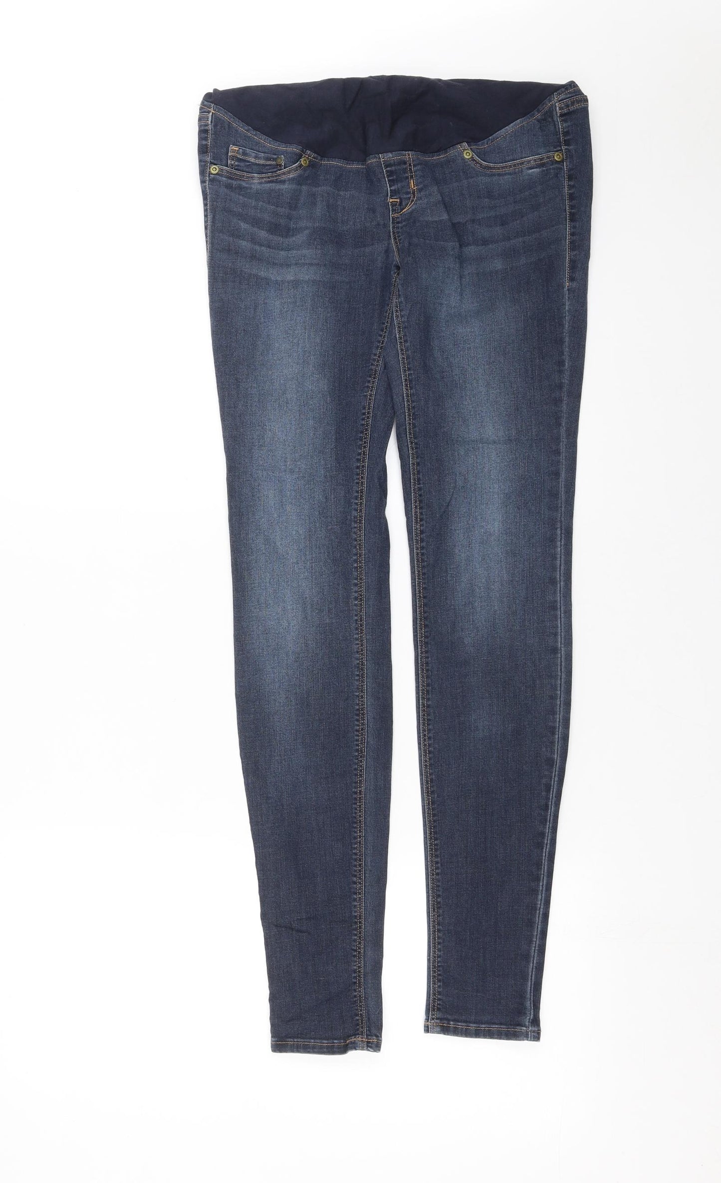 H&M Womens Blue  Denim Skinny Jeans Size 8 L29 in