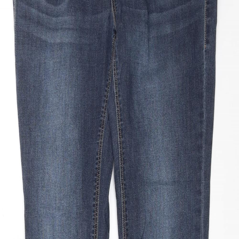 H&M Womens Blue  Denim Skinny Jeans Size 8 L29 in