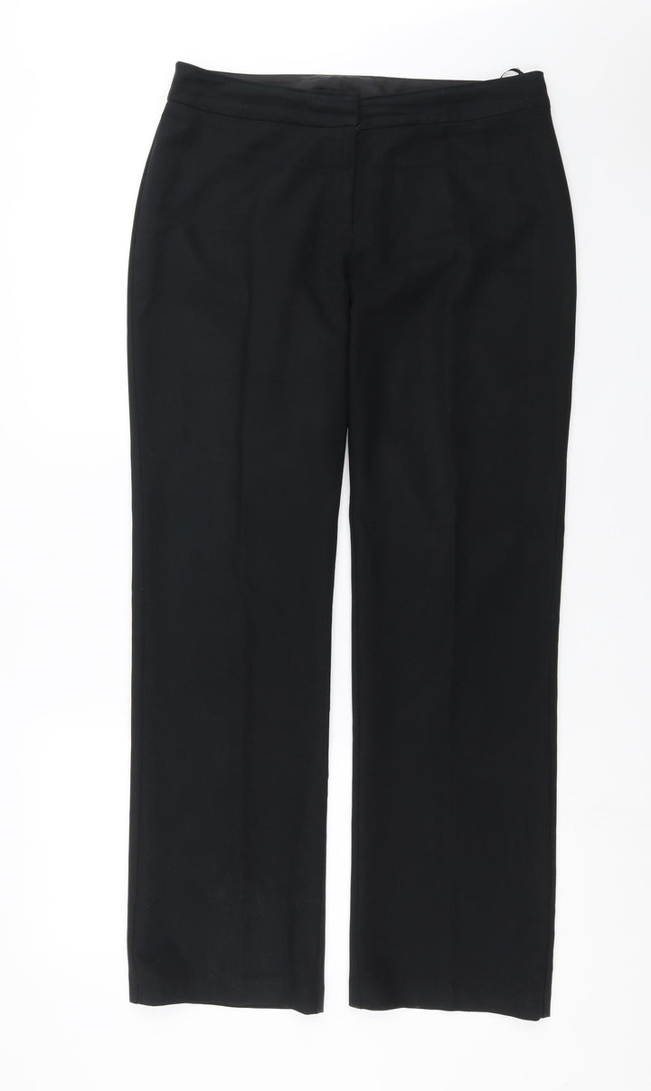 BHS Womens Black   Trousers  Size 12 L31 in